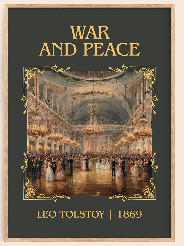 War and Peace Classic Book Art Print by Leo Tolstoi
