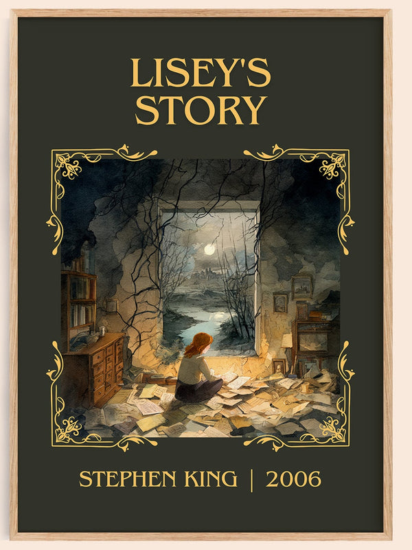 Lisey's Story classic book art book poster by Stephen King – framed literary art print