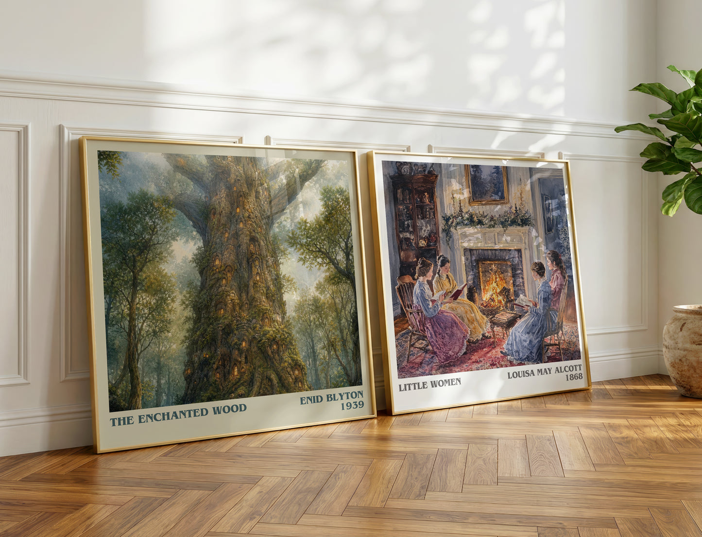 The Enchanted Wood literary print on bookshelf – Enid Blyton fan gift
