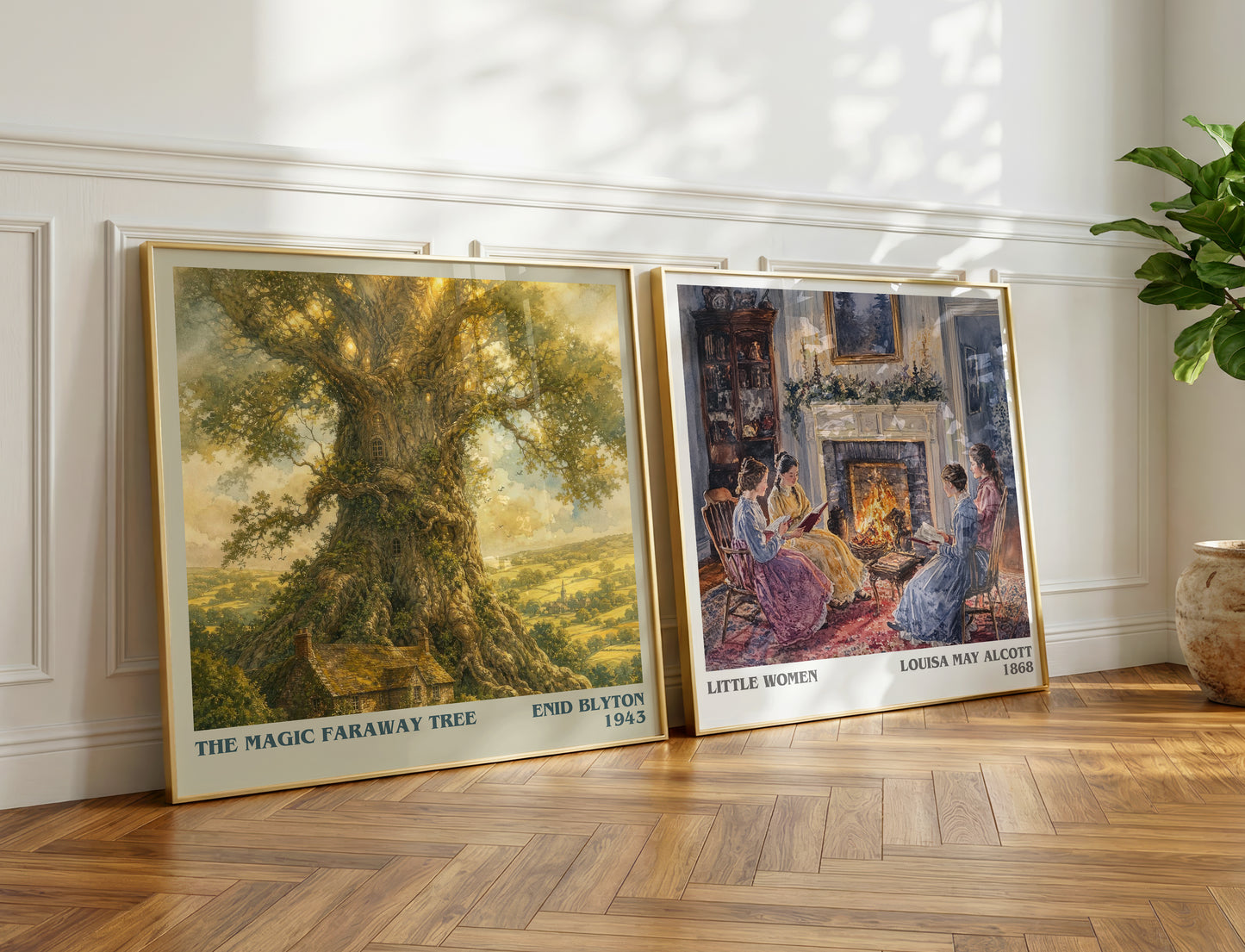 The Magic Faraway Tree literary print on bookshelf – Enid Blyton fan gift