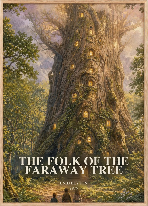 Folk Of The Faraway Tree Book Watercolour Illustration by Enid Blyton