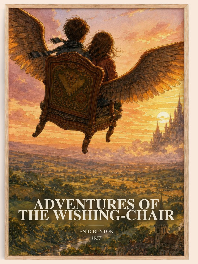 Adventures Of The Wishing-Chair Book Watercolour Illustration – E.