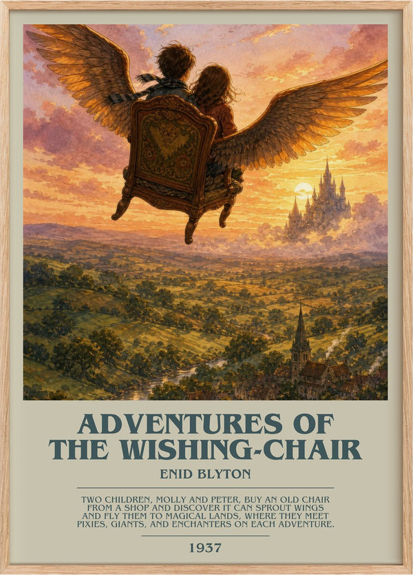 Adventures Of The Wishing-Chair Bookish Wall Art by Enid Blyton