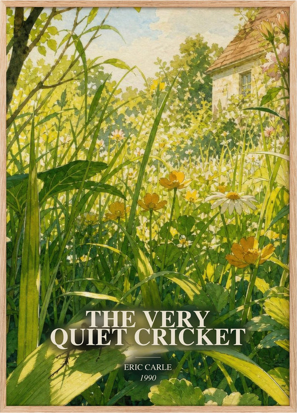 The Very Quiet Cricket Book Watercolour Illustration by Eric Carle