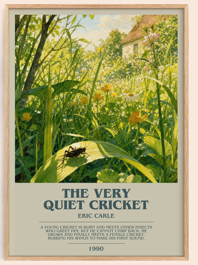 The Very Quiet Cricket Bookish Wall Art by Eric Carle
