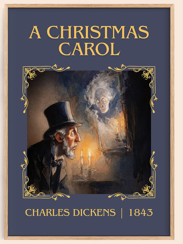 A Christmas Carol Classic Book Art Print by Charles Dickens
