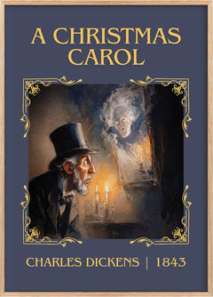 A Christmas Carol Classic Book Art Print by Charles Dickens