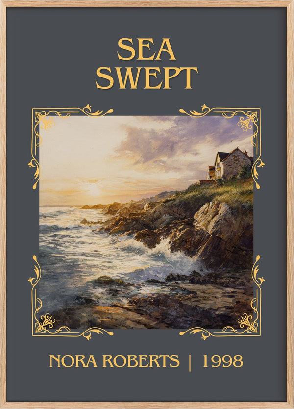 Sea Swept Classic Book Art Print by Nora Roberts