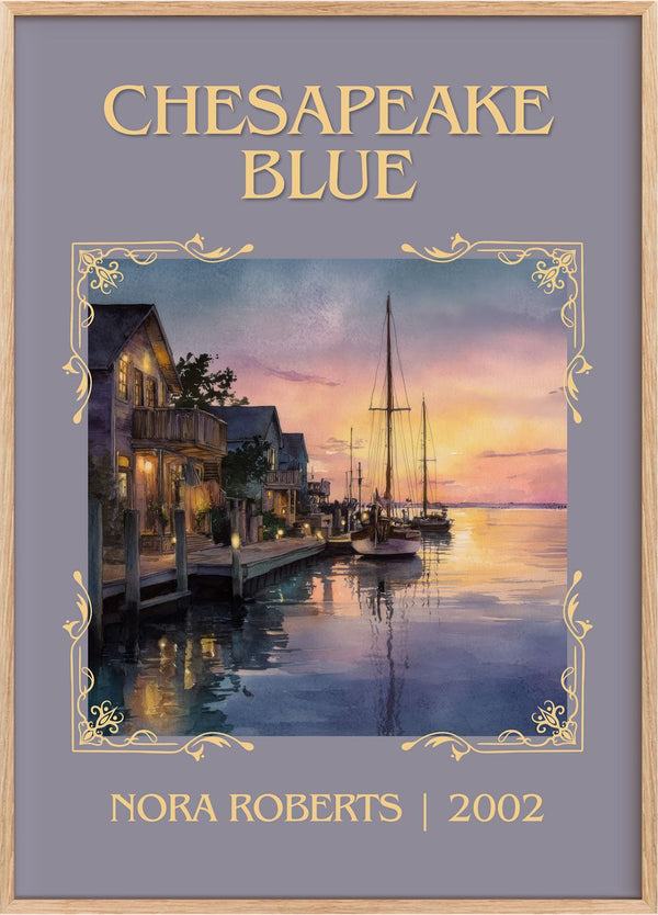 Chesapeake Blue Classic Book Art Print by Nora Roberts
