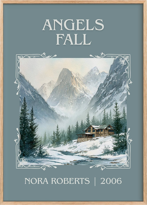Angels Fall Classic Book Art Print by Nora Roberts