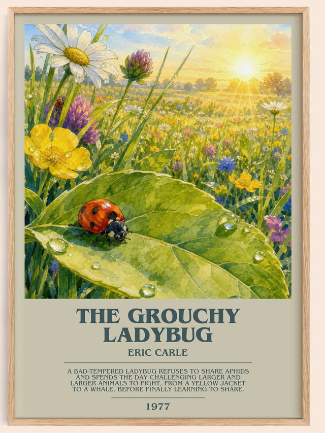 The Grouchy Ladybug Bookish Wall Art by Eric Carle