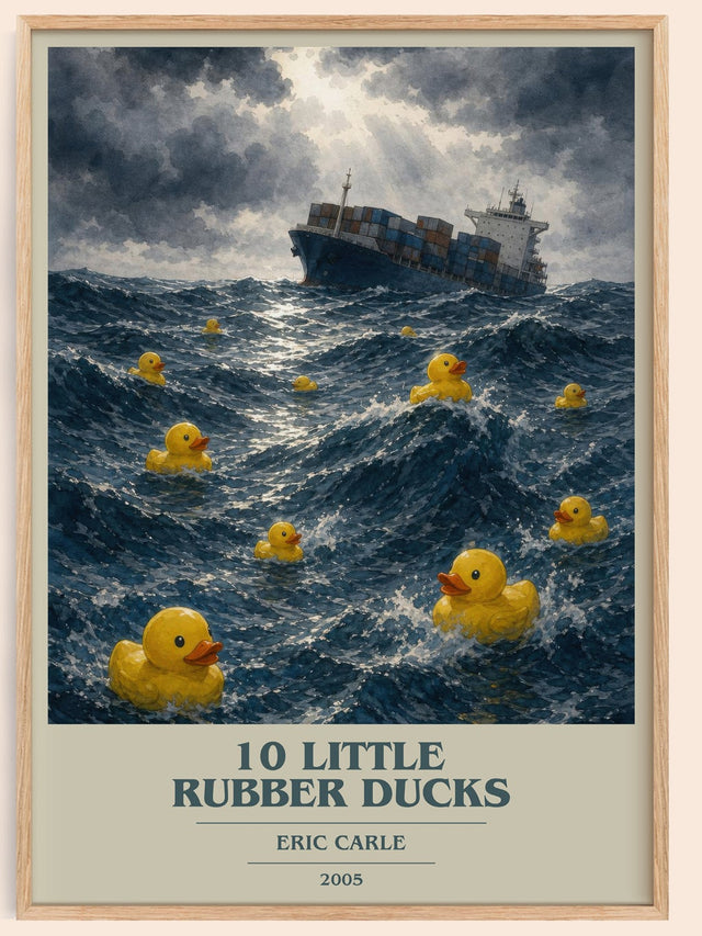 10 Little Rubber Ducks Book Cover Poster by Eric Carle