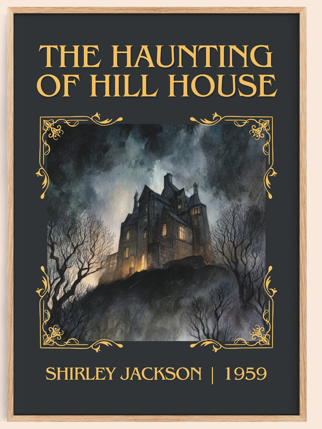 The Haunting Of Hill House Classic Book Art Print by Shirley Jackson – book poster