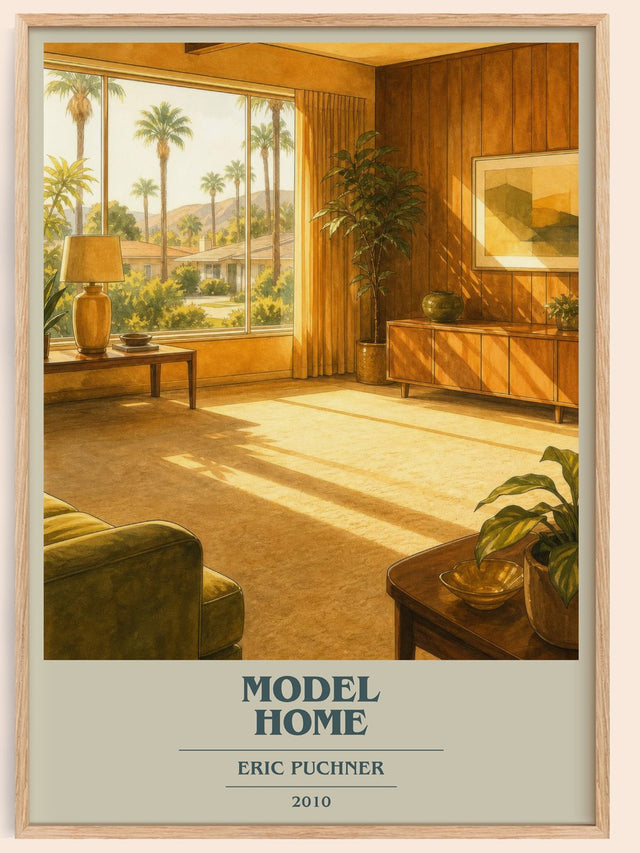 Model Home Book Cover Poster by Eric Puchner