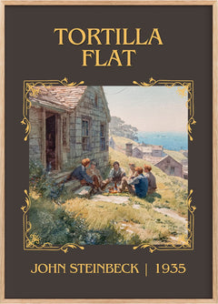 Tortilla Flat Classic Book Art Print by John Steinbeck