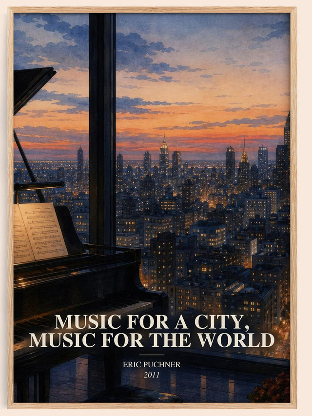 Music For A City, Music For The World Book Watercolour Illustration –
