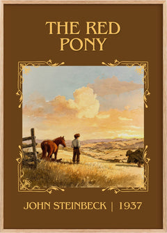 The Red Pony Classic Book Art Print by John Steinbeck
