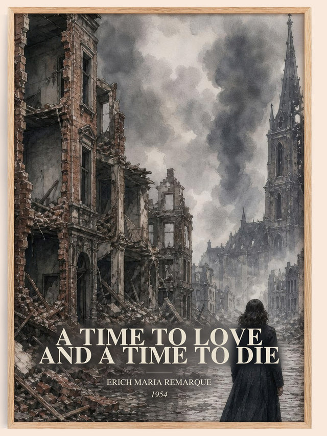 Time To Love And A Time To Die Book Watercolour Illustration – E.