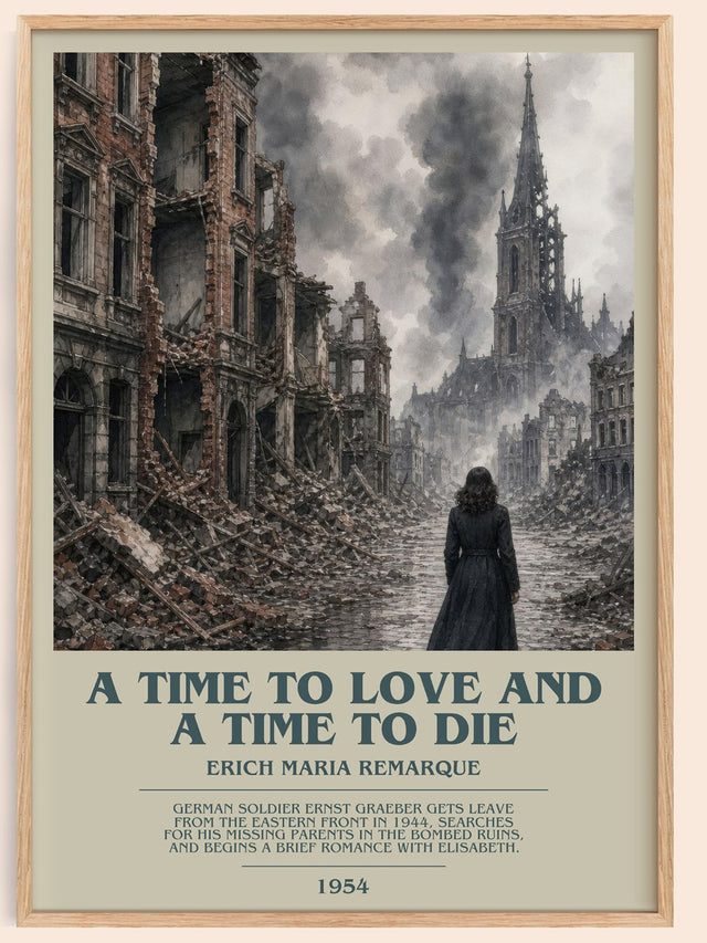 Time To Love And A Time To Die Bookish Wall Art by E. Remarque