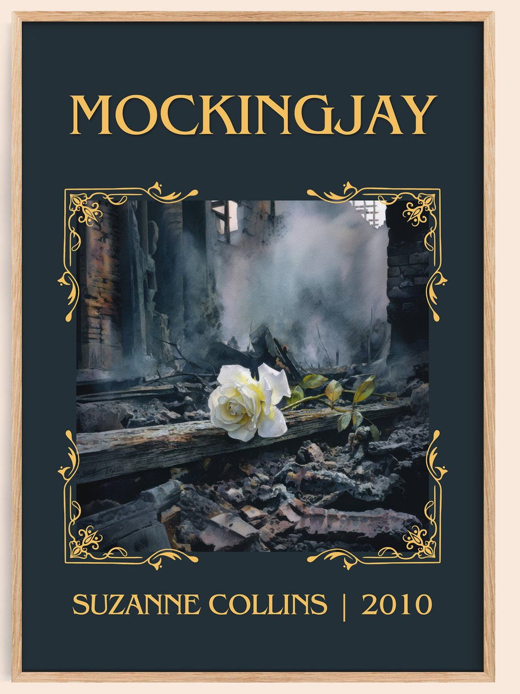 Mockingjay Classic Book Art Print by Suzanne Collins – book poster