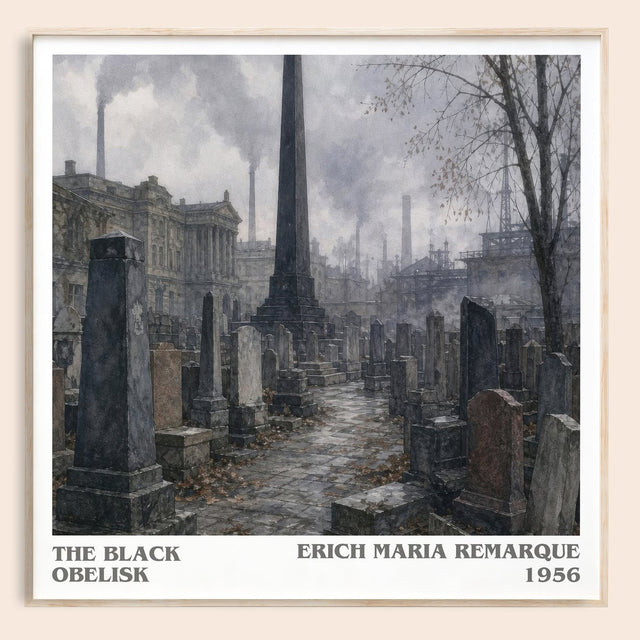 The Black Obelisk Literary Art Print by Erich Maria Remarque