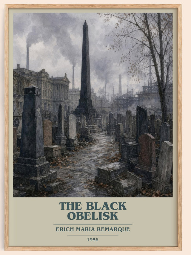 The Black Obelisk Book Cover Poster by Erich Maria Remarque