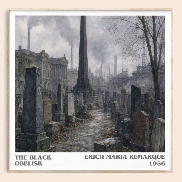 The Black Obelisk Literary Art Print by Erich Maria Remarque