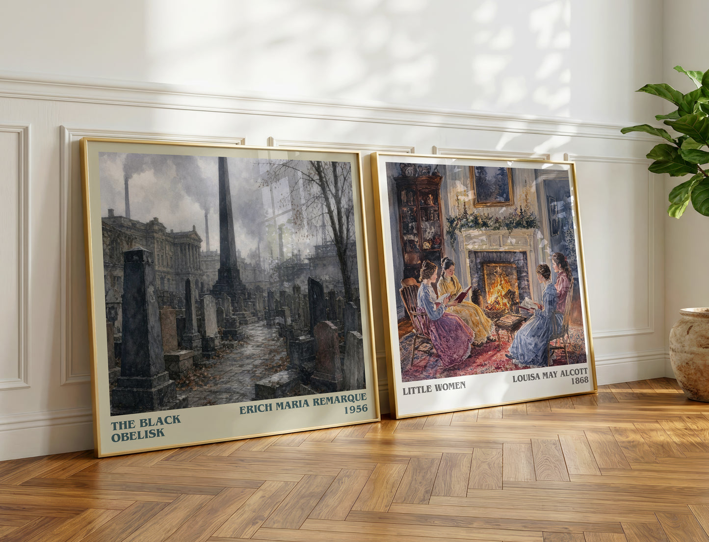The Black Obelisk literary print on bookshelf – Erich Maria Remarque fan gift