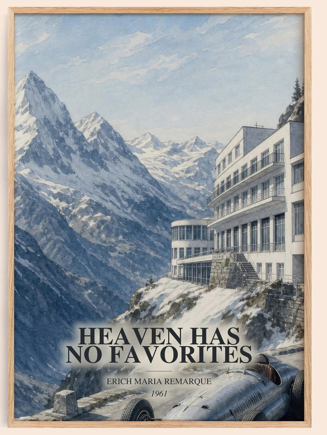 Heaven Has No Favorites Book Watercolour Illustration by E. Remarque