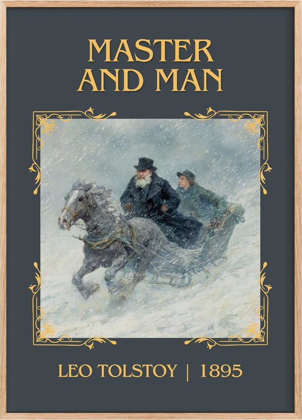 Master And Man Classic Book Art Print by Leo Tolstoy