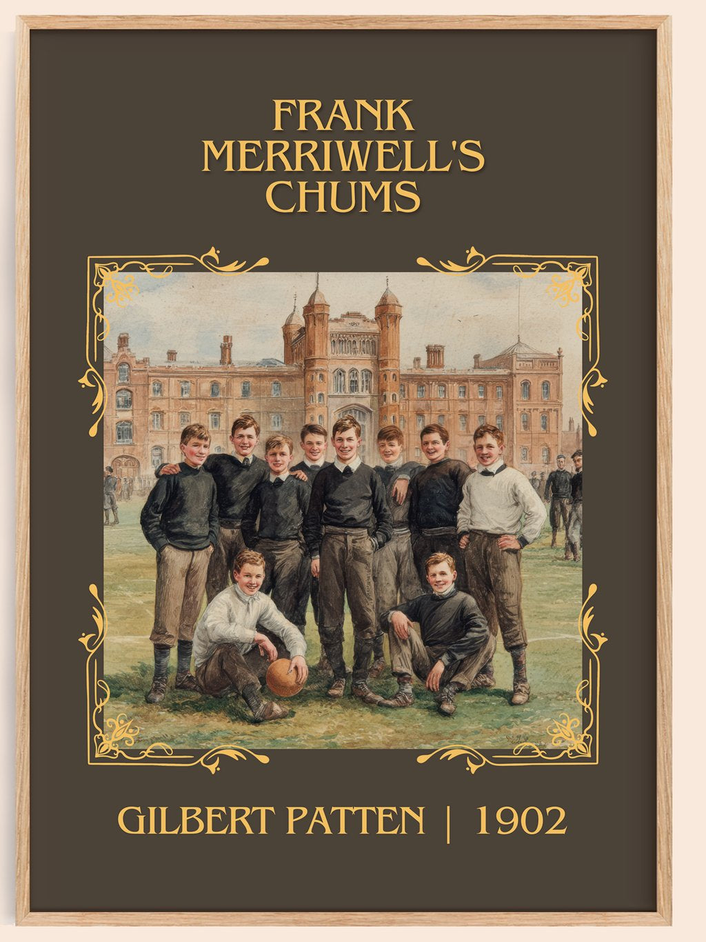Frank Merriwell'S Chums Classic Book Art Print by Gilbert Patten – book poster