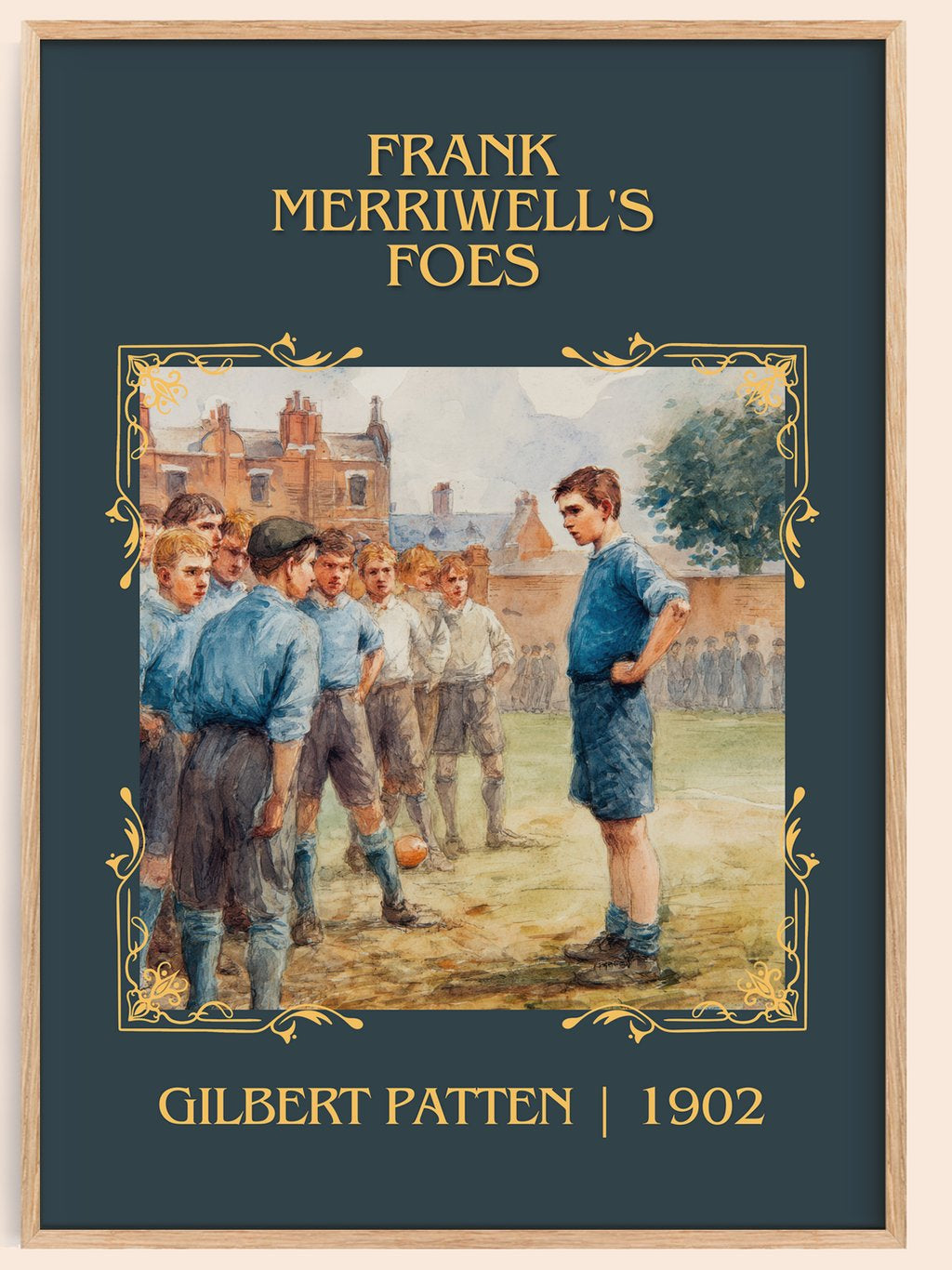Frank Merriwell'S Foes Classic Book Art Print by Gilbert Patten – book poster