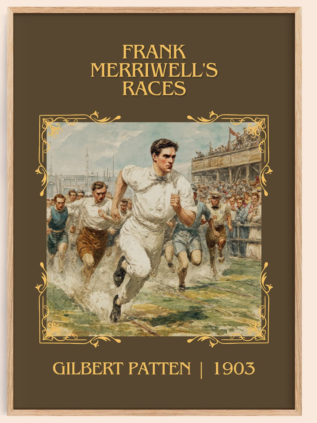 Frank Merriwell'S Races Classic Book Art Print by Gilbert Patten – book poster