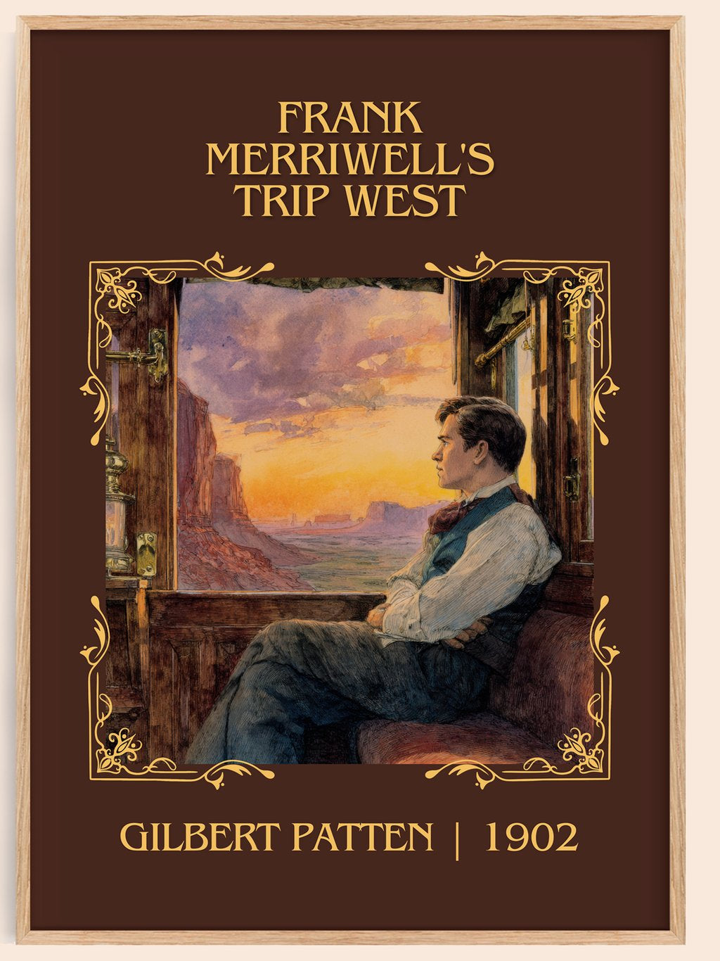 Frank Merriwell'S Trip West Classic Book Art Print by Gilbert Patten – book poster