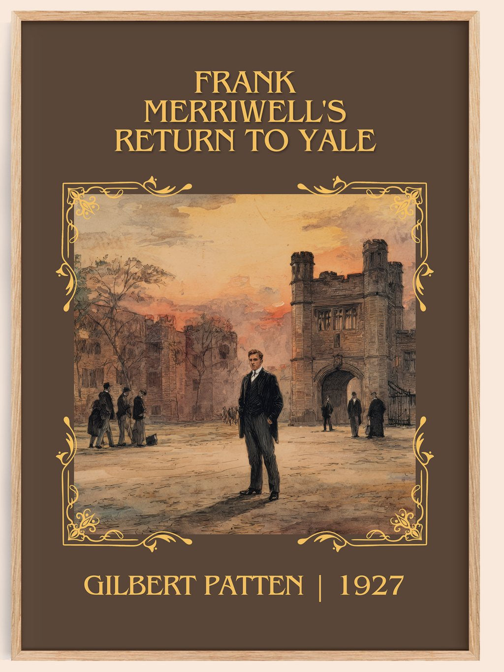 Frank Merriwell'S Return To Yale Classic Book Art Print by G. Patten – book poster