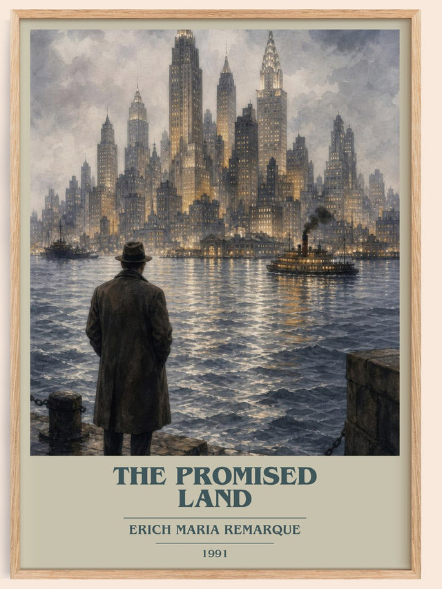 The Promised Land Book Cover Poster by Erich Maria Remarque