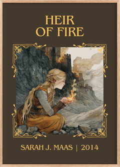 Heir Of Fire Classic Book Art Print by Sarah J. Maas