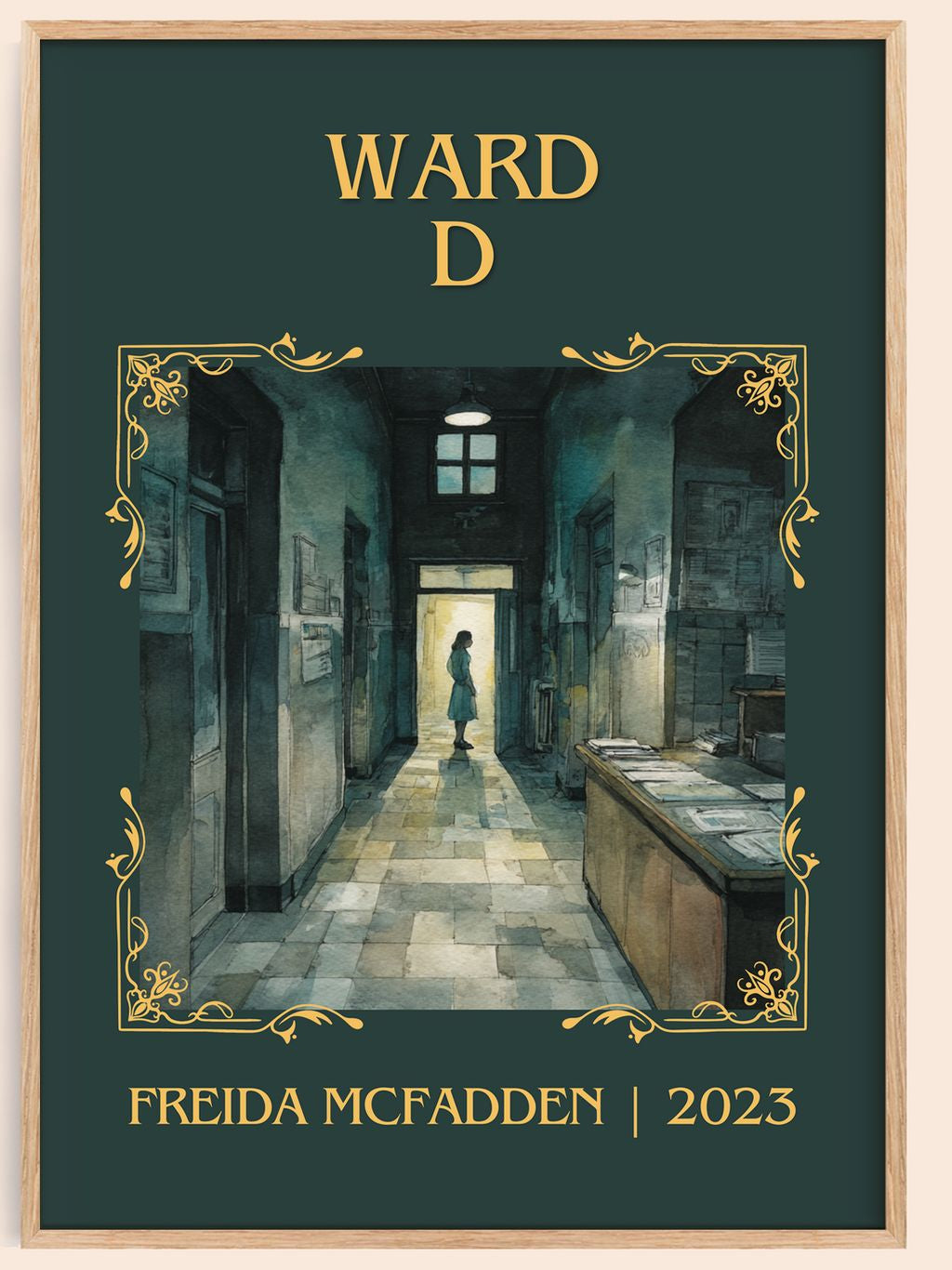 Ward D Classic Book Art Print by Freida McFadden – book poster