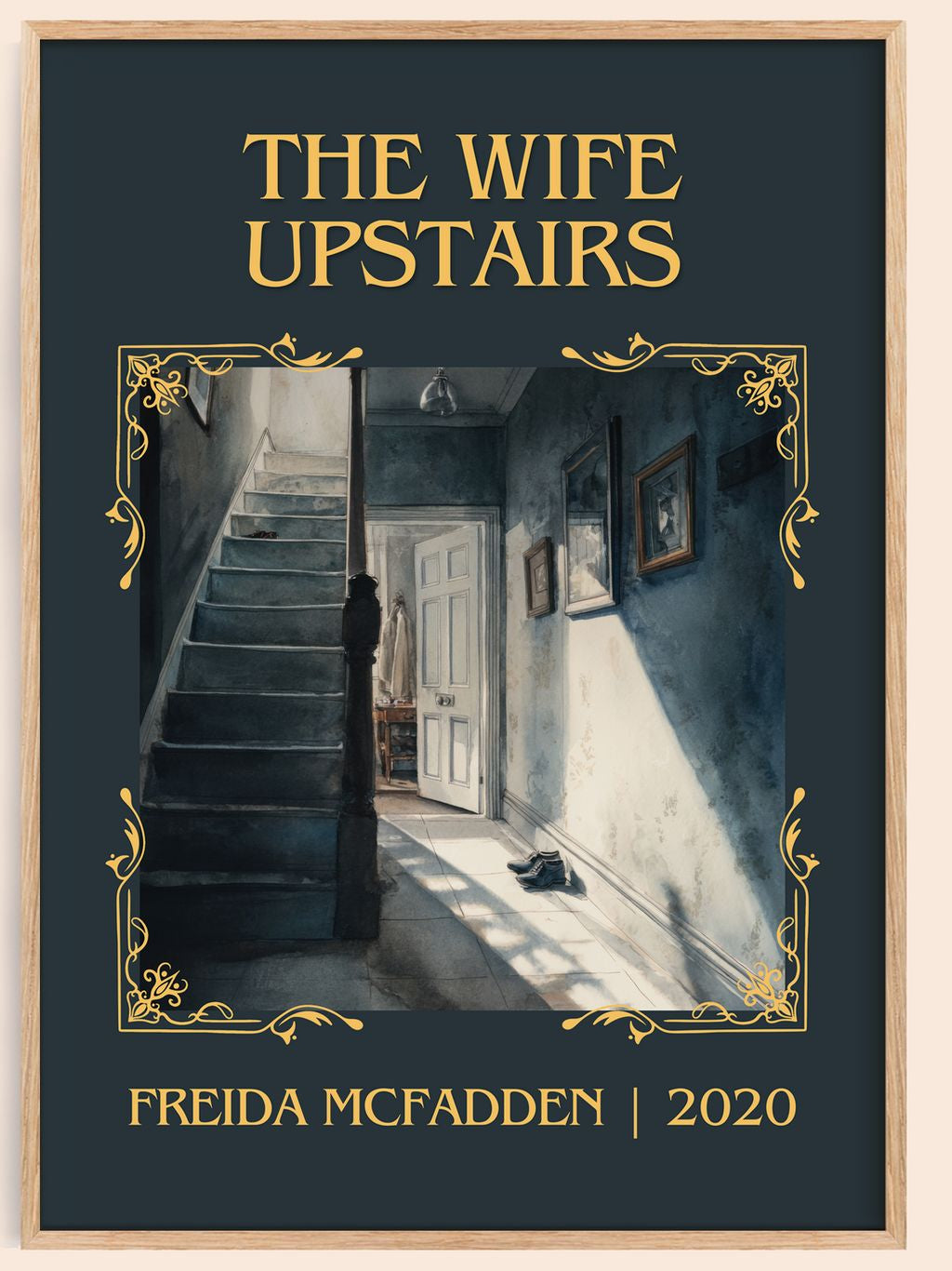 The Wife Upstairs Classic Book Art Print by Freida McFadden – book poster