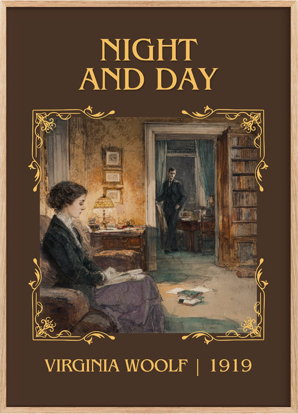 Night And Day Classic Book Art Print by Virginia Woolf