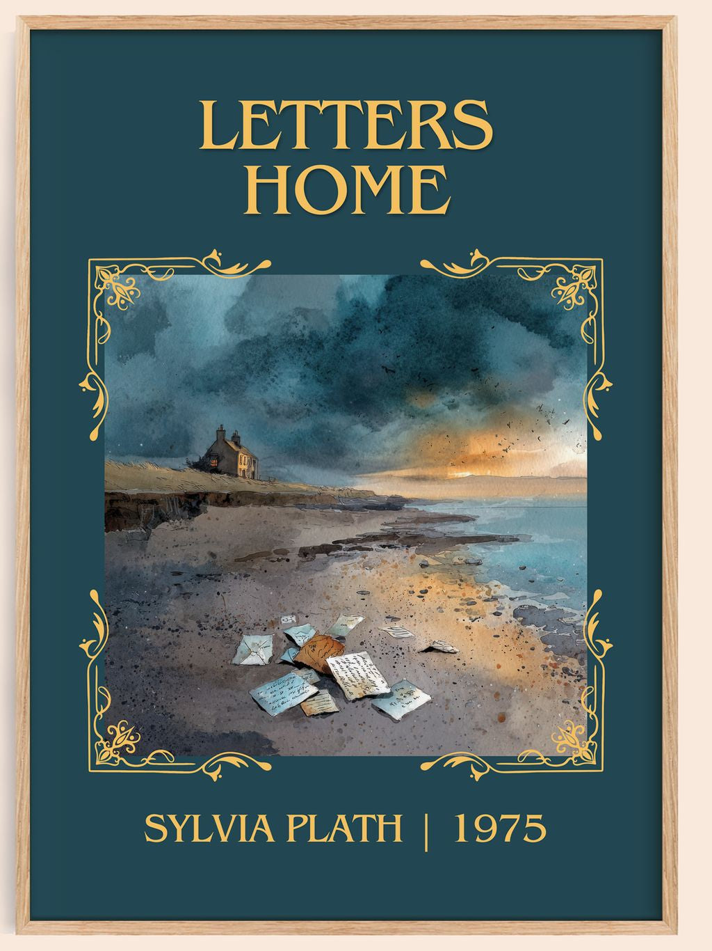 Letters Home Classic Book Art Print by Sylvia Plath – book poster