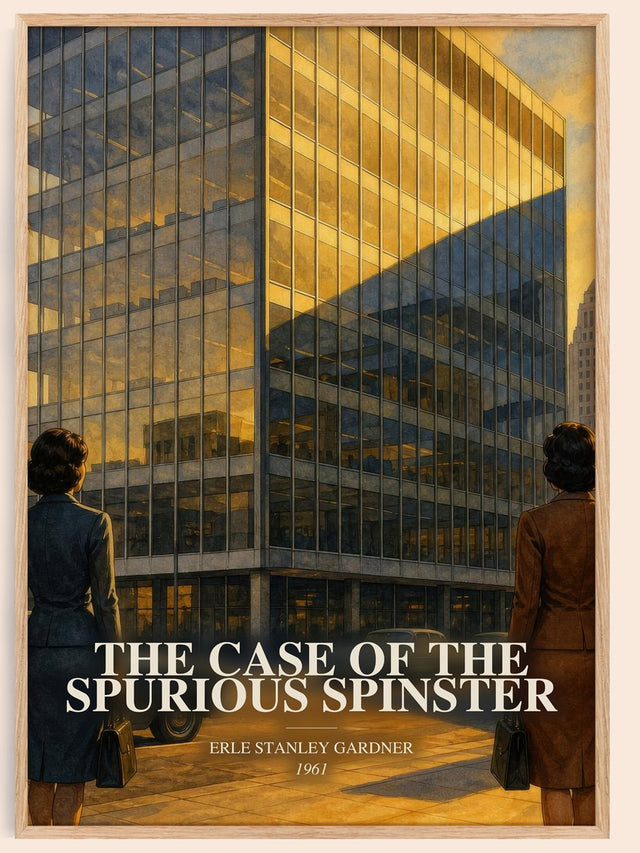 Case Of The Spurious Spinster Book Watercolour Illustration – E.