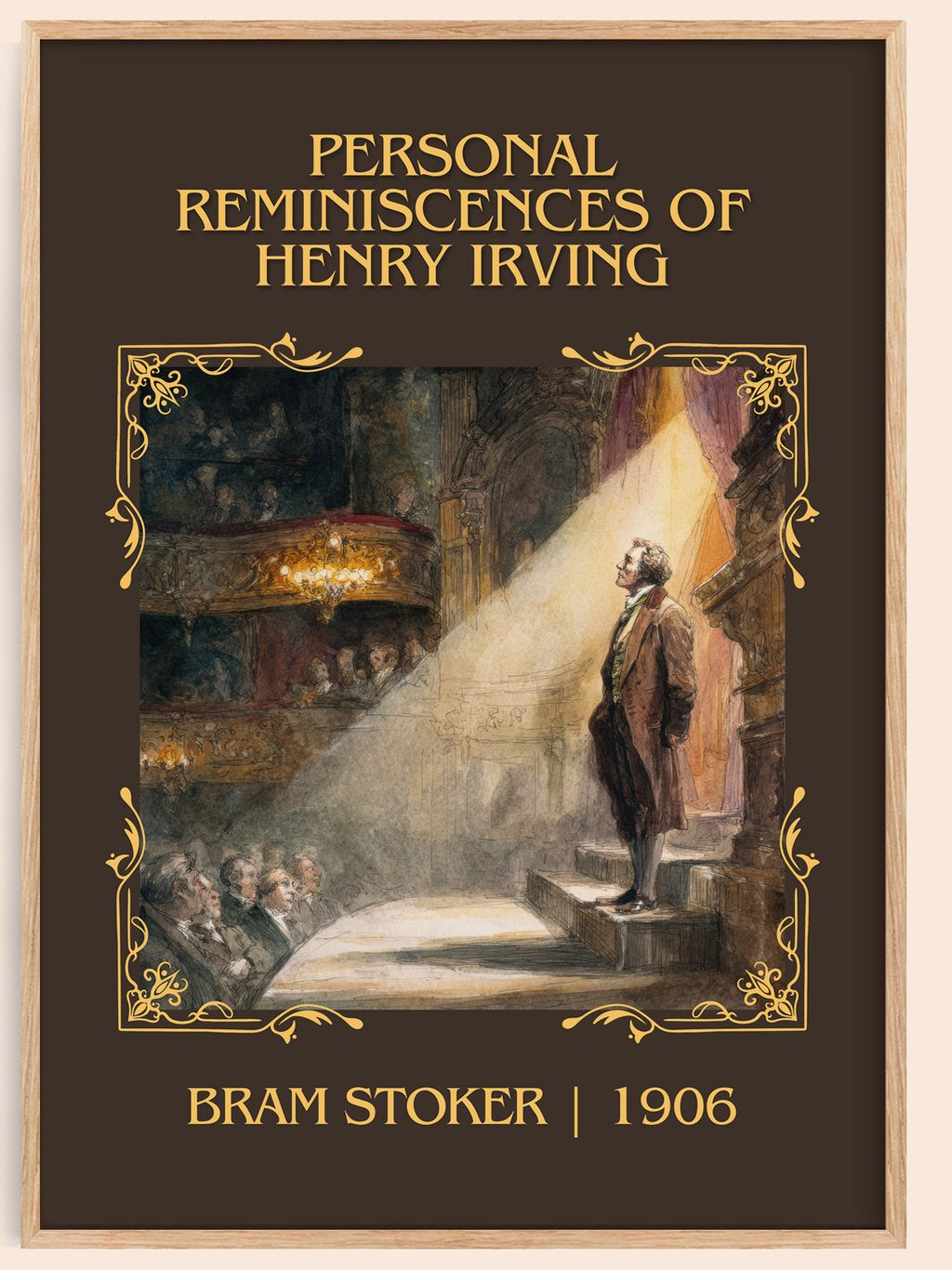 Personal Reminiscences Of Henry Irving Classic Book Art Print – book poster