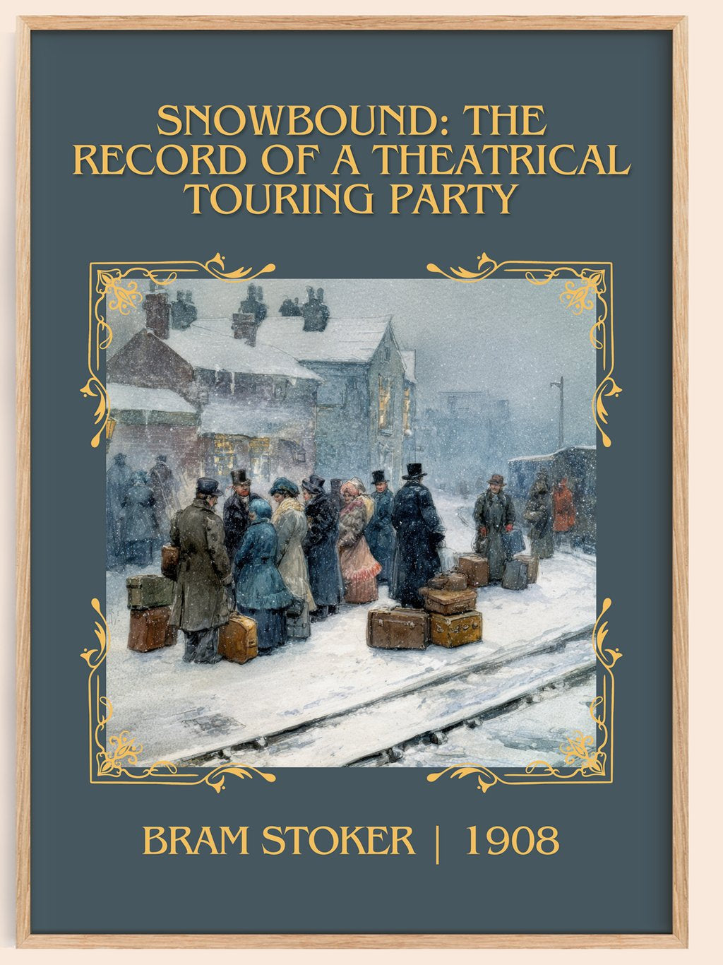 Snowbound: The Record Of A Theatrical Touring Party Classic Book Art – book poster