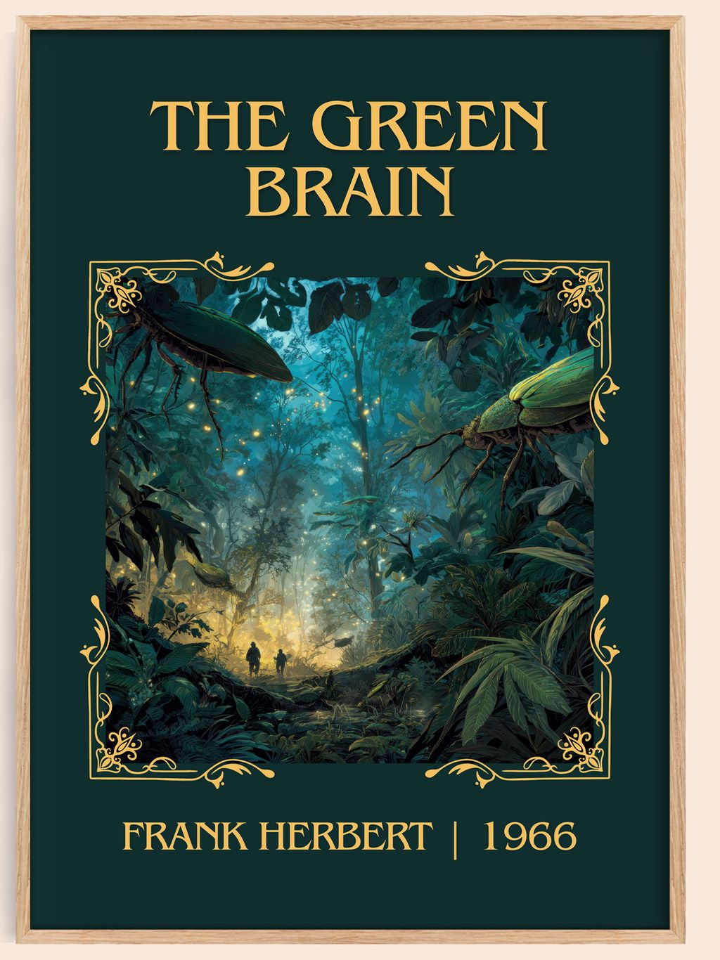 The Green Brain Classic Book Art Print by Frank Herbert – book poster