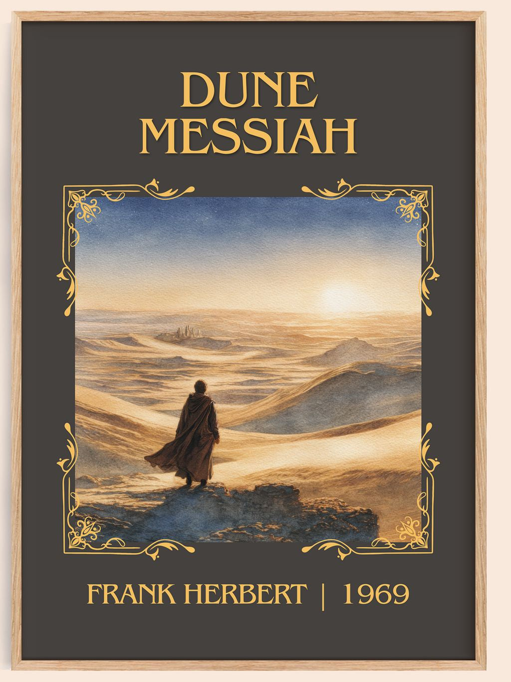 Dune Messiah Classic Book Art Print by Frank Herbert – book poster