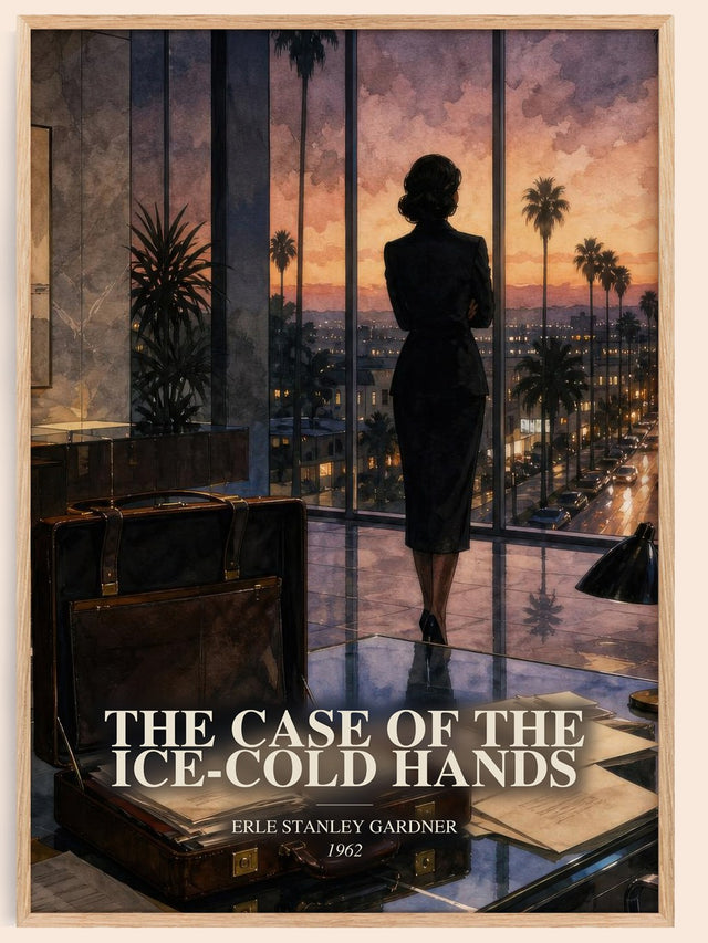 Case Of The Ice-Cold Hands Book Watercolour Illustration by E. Gardner