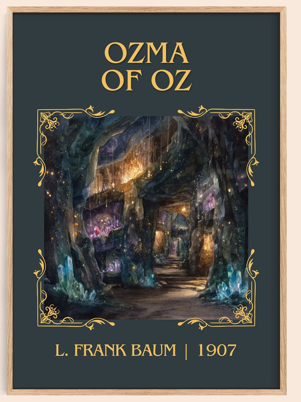 Ozma Of Oz Classic Book Art Print by L. Frank Baum – book poster