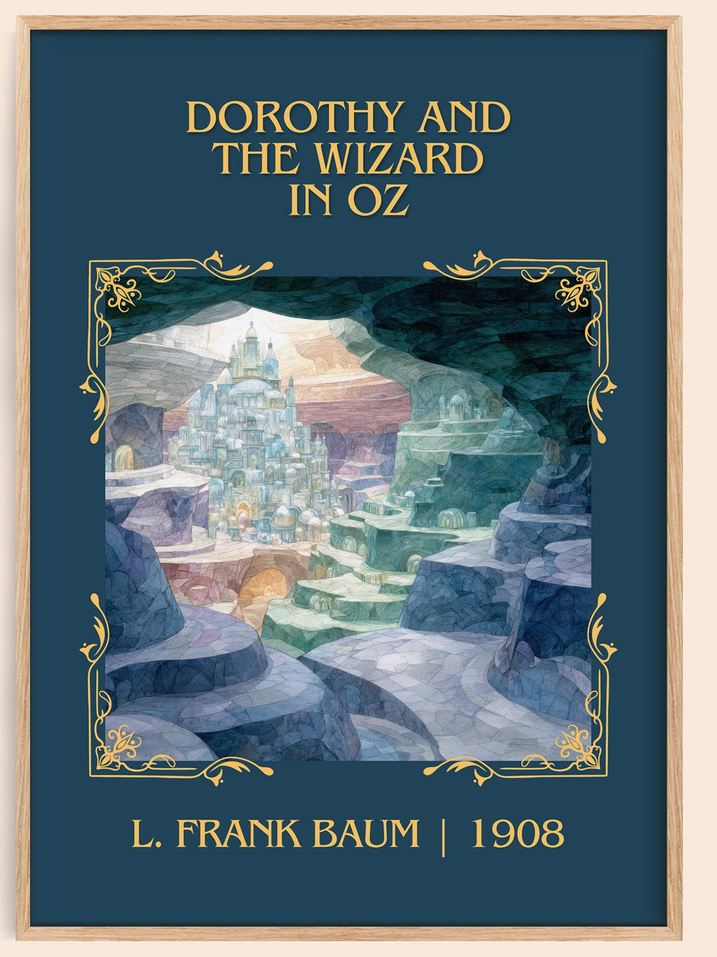 Dorothy And The Wizard In Oz Classic Book Art Print by L. Frank Baum – book poster