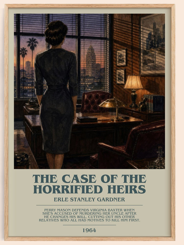 Case Of The Horrified Heirs Bookish Wall Art by Erle Stanley Gardner
